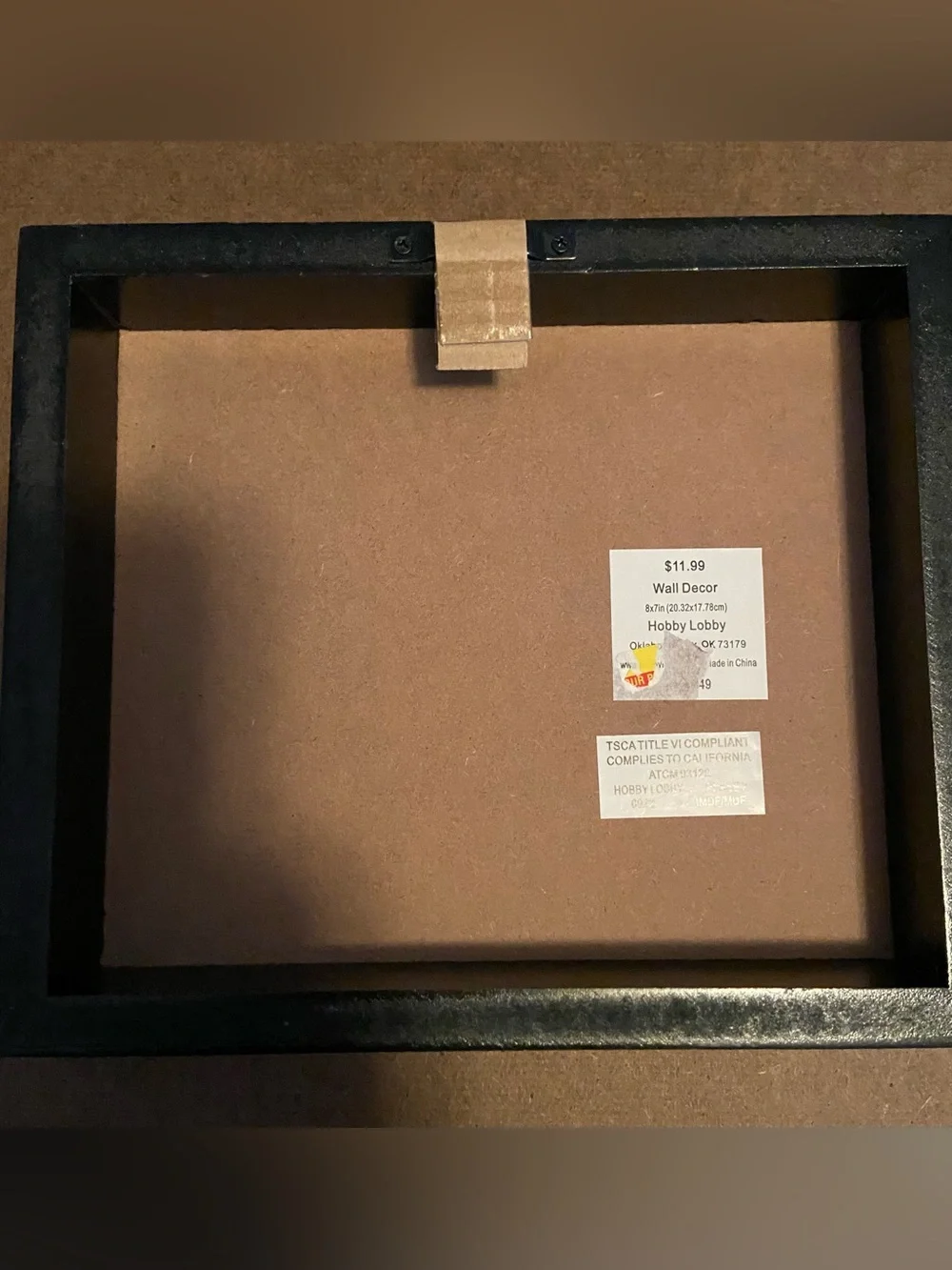 Hobby Lobby Dad Sign - Black on Cream Humor Plaque
